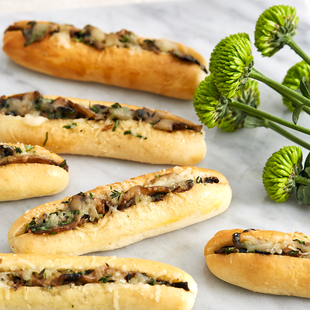 Grilled Mushroom Cheese Baguette